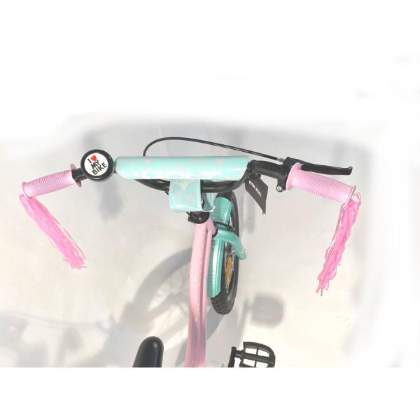 אופני ילדים BMX BOLT בצבע ורוד עם ירוק