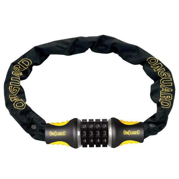 מנעול שרשרת OnGuard Mastiff באורך 120 ס"מ עם קוד