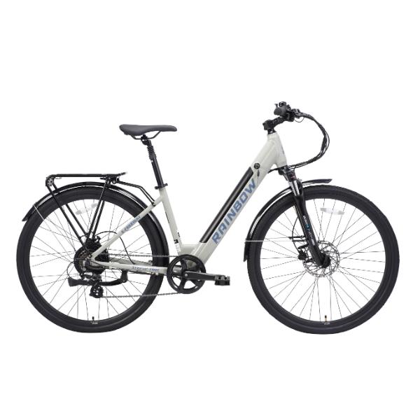 אופני עיר חשמליים RAINBOW E-FREEWAY 700C אפור/שחור