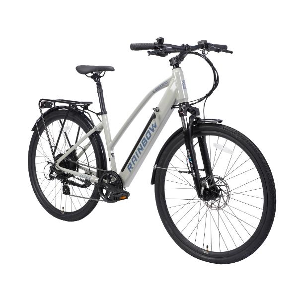 אופני עיר חשמליים RAINBOW E-FREEWAY 700C אפור/שחור
