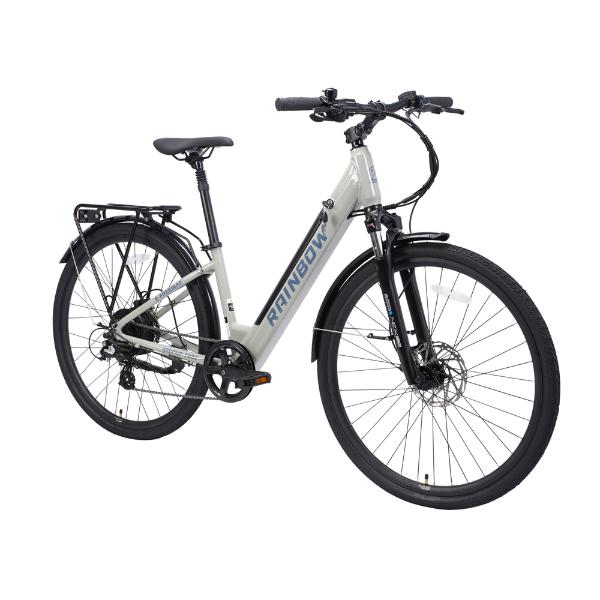 אופני עיר חשמליים RAINBOW E-FREEWAY 700C אפור/שחור