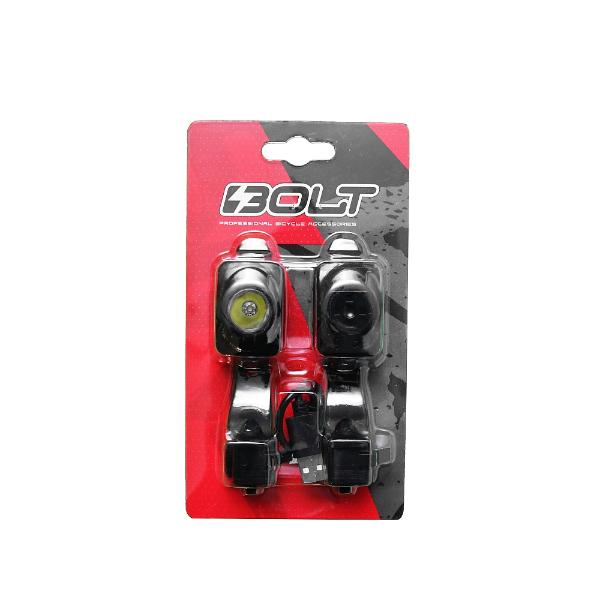 סט פנס+נצנץ BOLT 120-65 LM USB