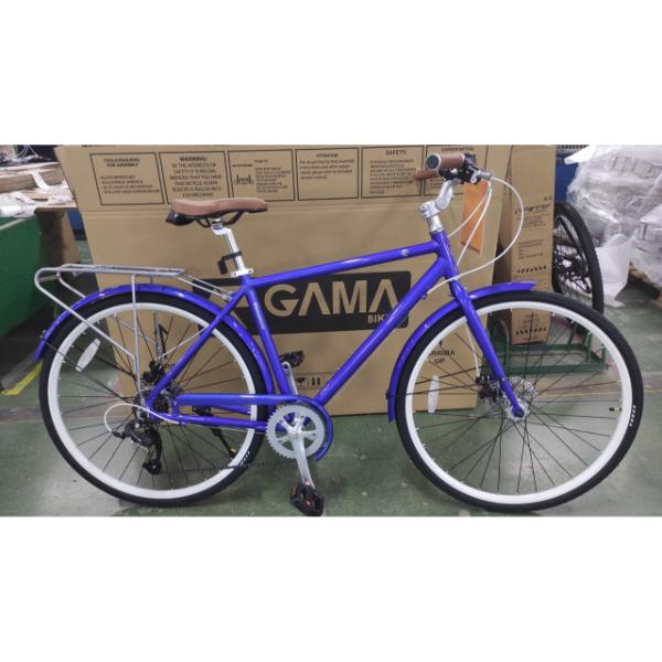 אופני עיר מאלומיניום 7 הילוכים ומעצורי דיסק. גלגלי 700C יעילים GAMA